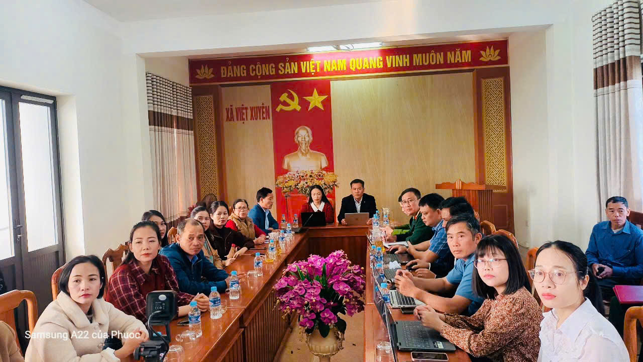 XÃ VIỆT XUYÊN TỔ CHỨC ĐIỂM CẦU KẾT NỐI HỘI NGHỊ BÁO CÁO VIÊN TRUNG ƯƠNG THÁNG 01 NĂM 2026 