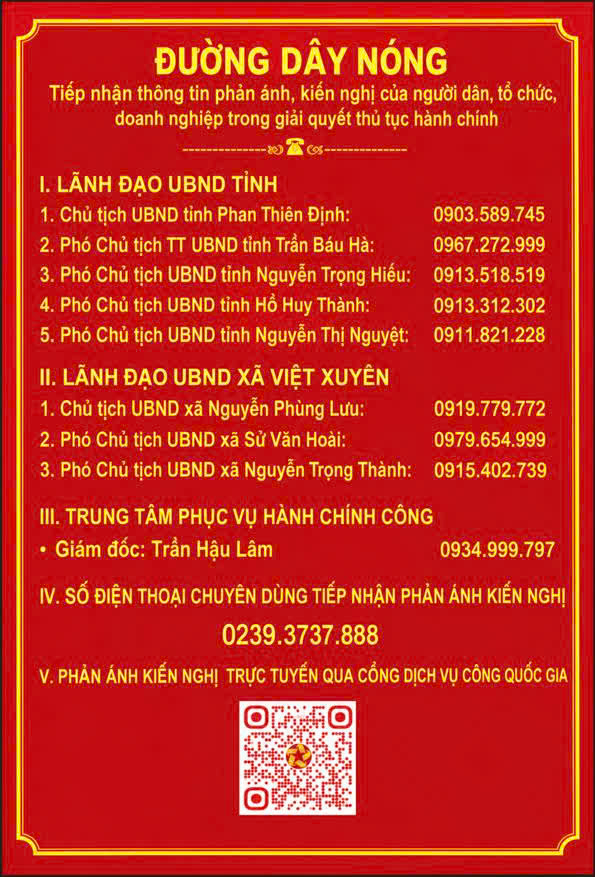 Thông báo công khai địa chỉ tiếp nhận phản ánh, kiến nghị về thủ tục hành chính