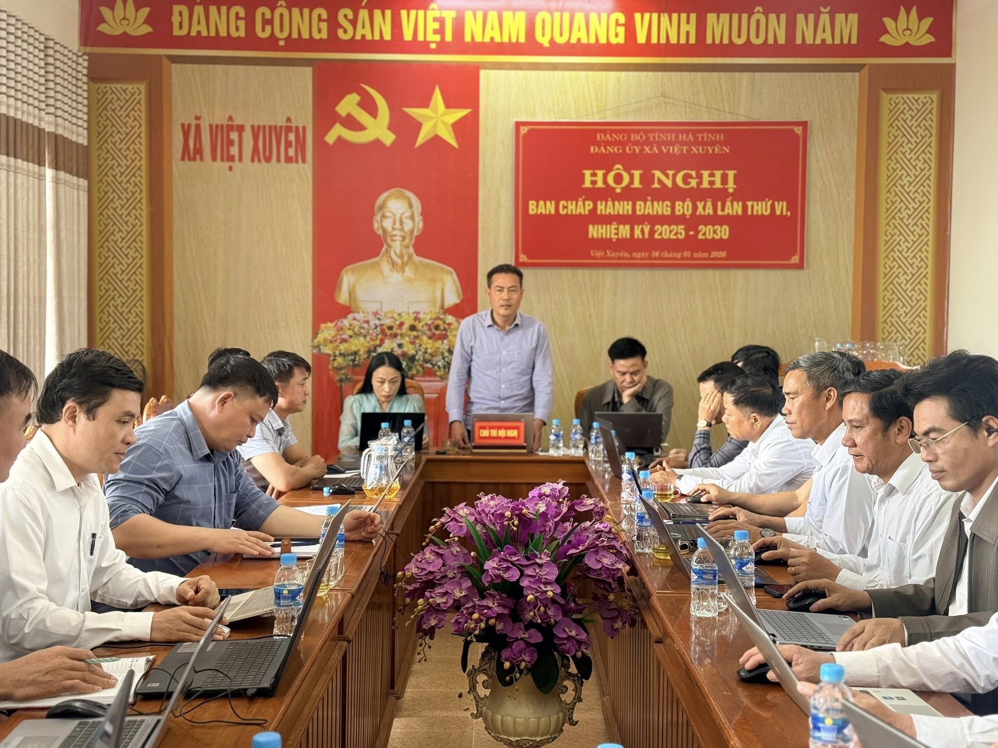 Hội nghị Ban Chấp hành Đảng bộ xã Việt Xuyên lần thứ VI, nhiệm kỳ 2025–2030