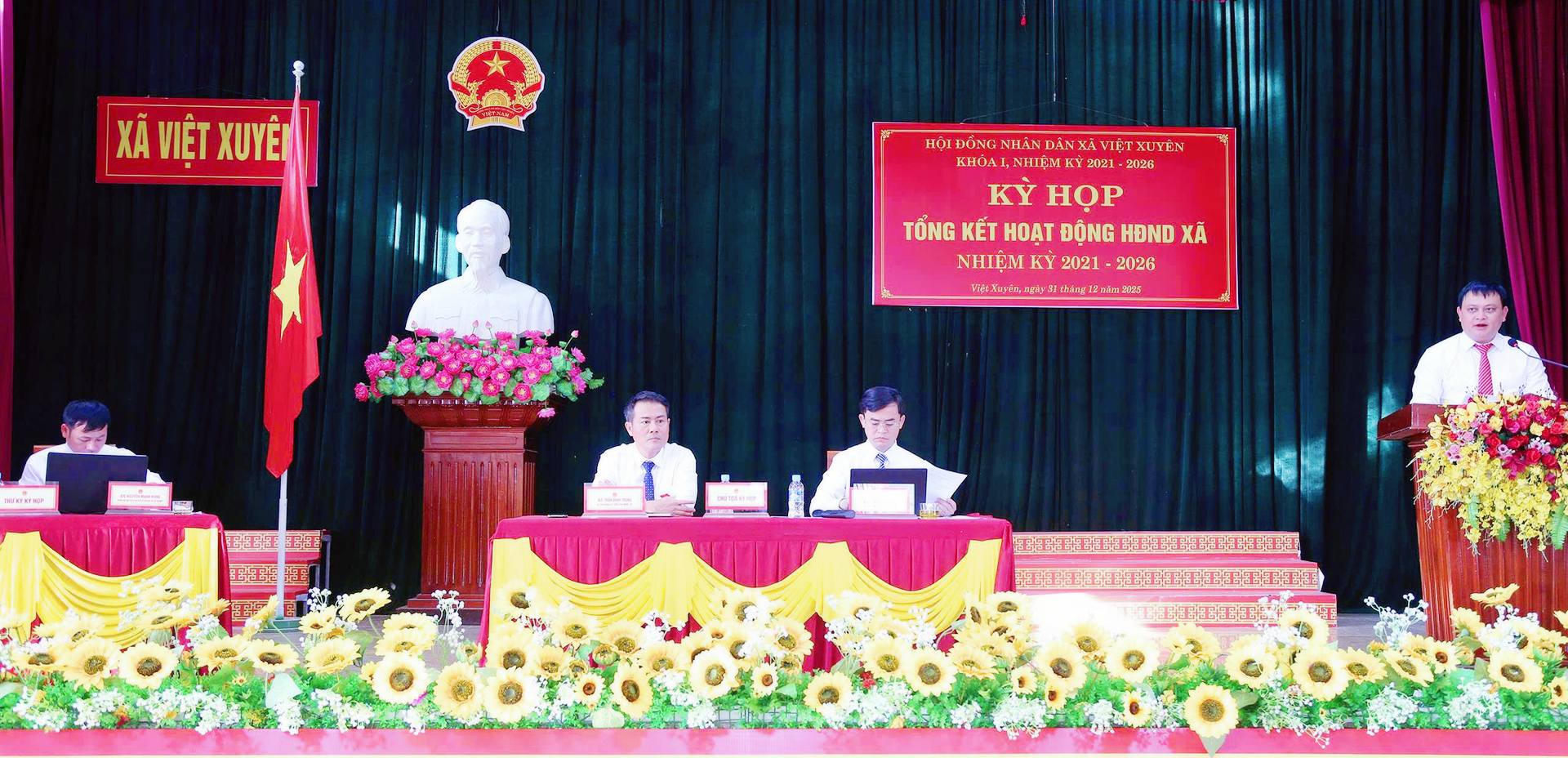 HĐND XÃ VIỆT XUYÊN TỔ CHỨC KỲ HỌP TỔNG KẾT KHÓA I, NHIỆM KỲ 2021 – 2026 